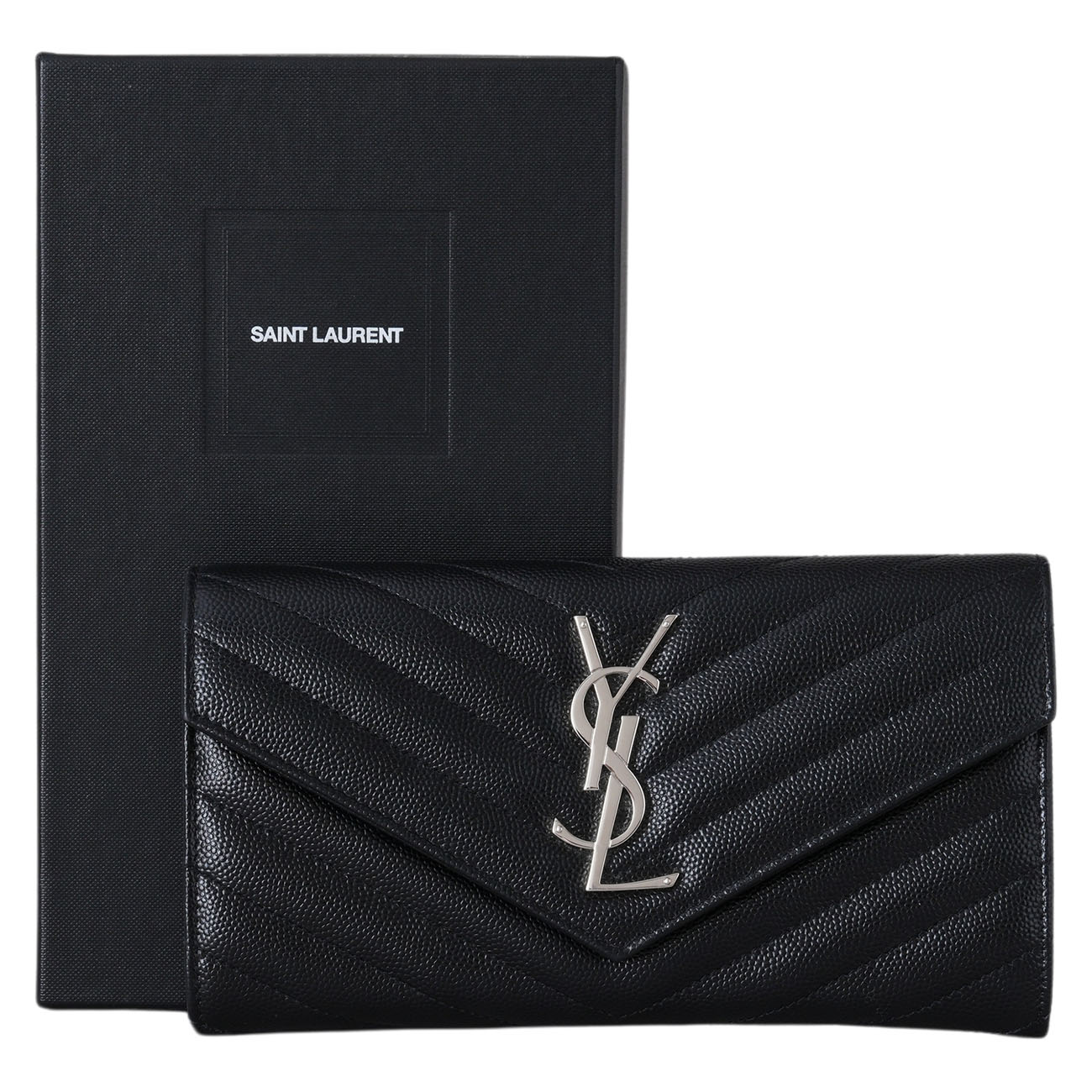 Yves Saint Laurent(USED)생로랑 372264 모노그램 플랩 장지갑